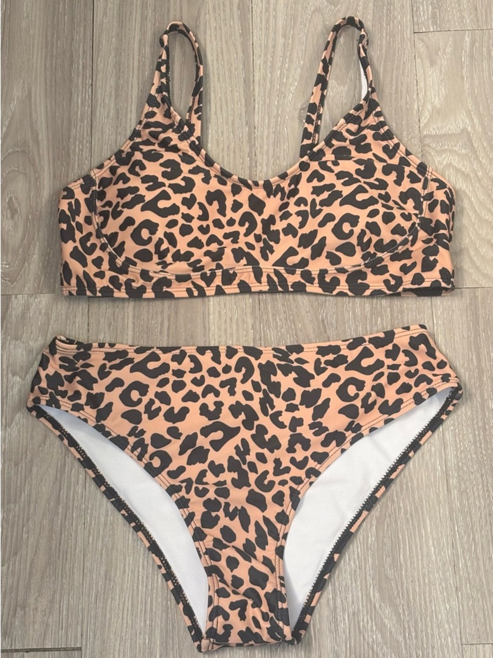 SHEIN Leopard Print Two-Piece Bikini